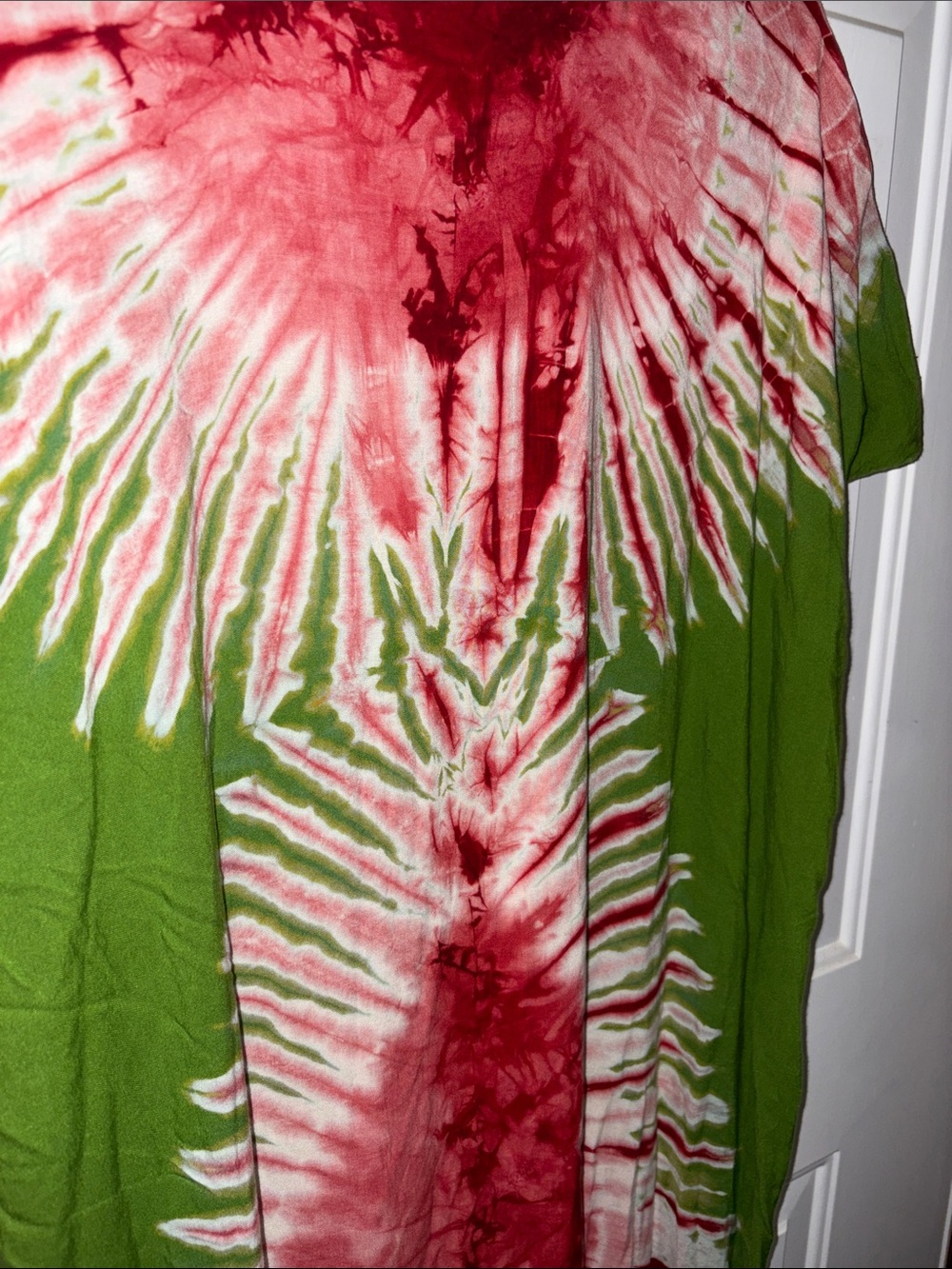 Green & Red Tie-Dye Maxi Dress - Picture 2 of 2